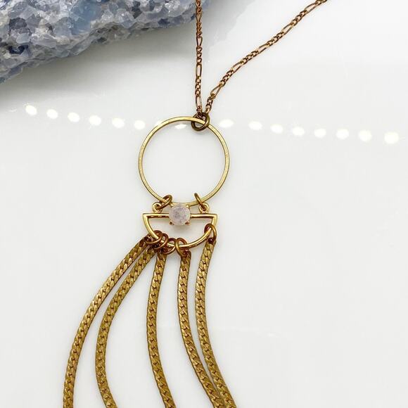 NEW Anthropologie x Hailey Gerrits Elm Pendant Necklace - Picture 2 of 12